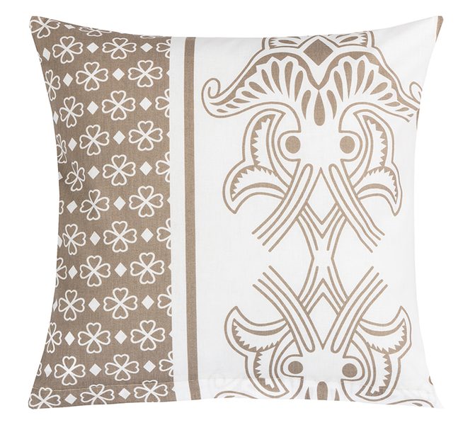 Povláček bavlněný Kávová,Bílá 90/368A 40x40 cm