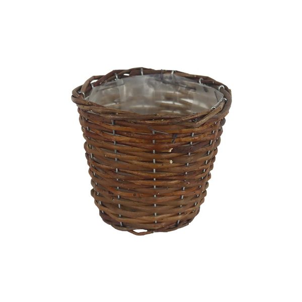 Obal s plastem hnědý P2026/1 - dia 15 × 12 cm