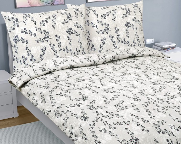 Povlečení krep na dvoudeku Béžová,Šedá,Červená 80/813