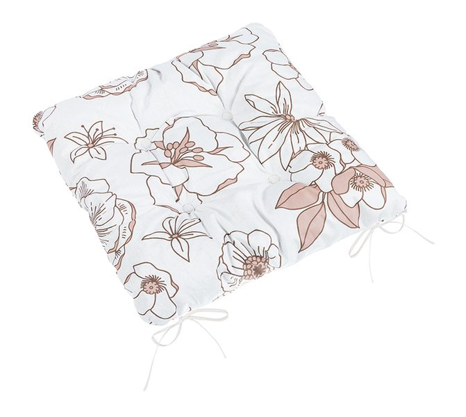 Sedák Adéla prošívaný Lososová,Bílá 41/328