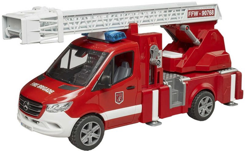 Bruder hasiči Mercedes-Benz Sprinter (stříká vodu, baterie, světlo, zvuk) 02673