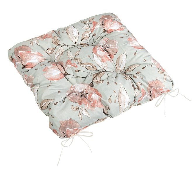 Sedák Adéla prošívaný Lososová,Šedá 41/238 40x40 cm