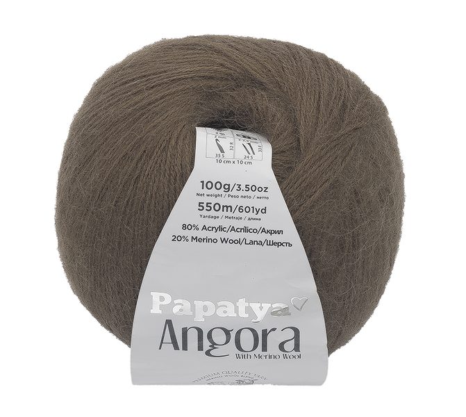 Příze ANGORA MERINO Hnědá 9270 100g / 550 m