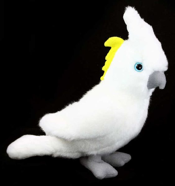 PLYŠ Papoušek Kakadu 17cm Eco-Friendly *PLYŠOVÉ HRAČKY*