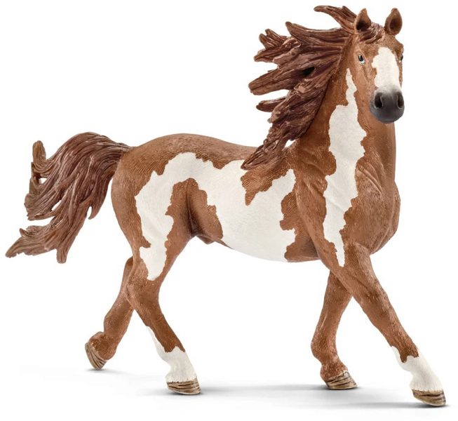SCHLEICH Koník hřebec Pinto figurka kůň ručně malovaná