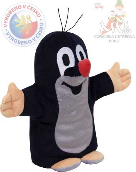 Maňásek na ruku KRTEK 20 cm  Krteček