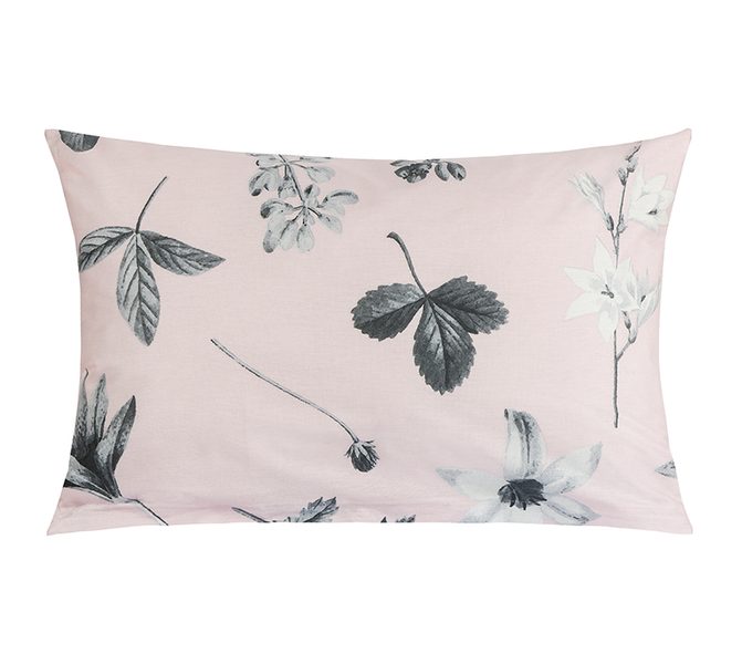 Povláček bavlna Šedá,Růžová 90/217 40x60 cm