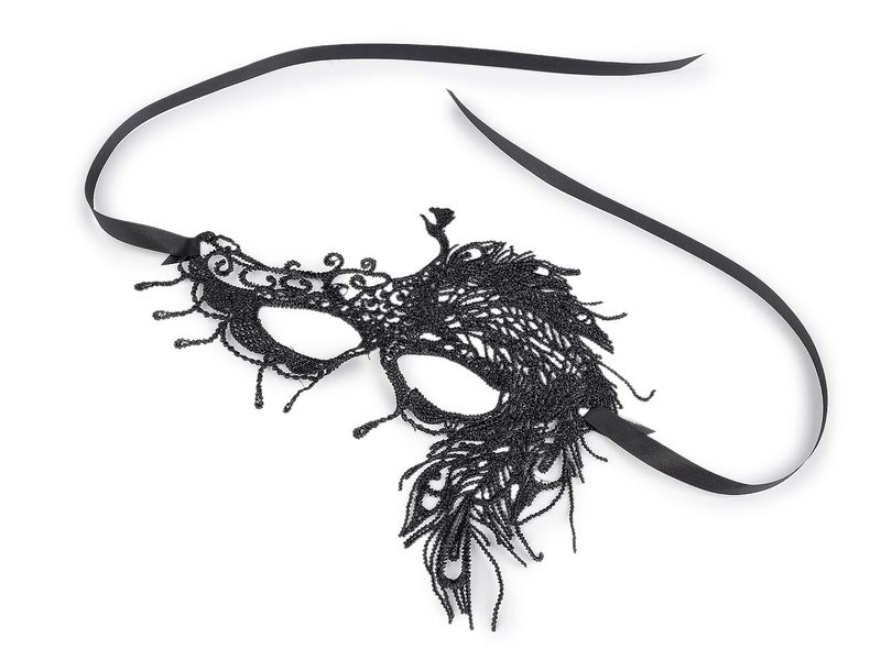 Karnevalová maska - škraboška krajková