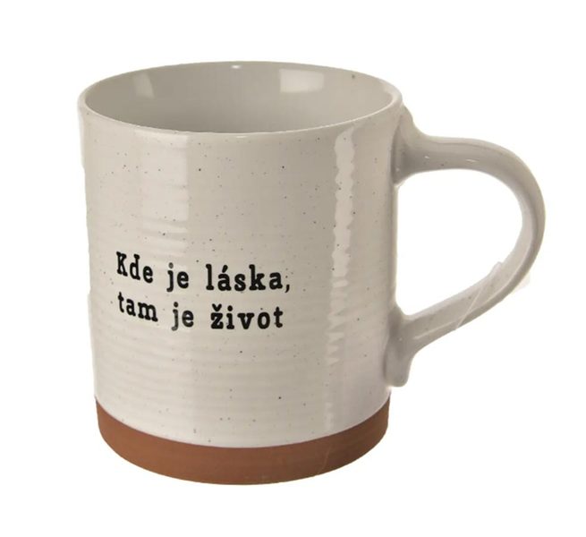 Hrnek keramický Kde je láska O0572 - 12x9x11 cm