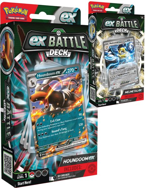 ADC Pokémon TCG: Houndoom / Melmetal ex Battle Deck 60 karet s doplňky 2 druhy