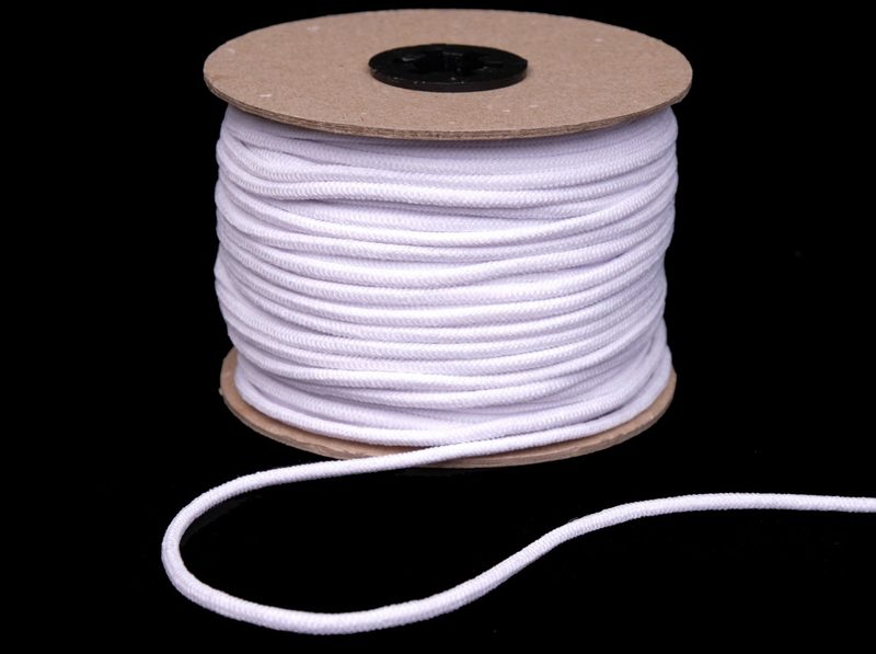 Pruženka klobouková šíře 3mm 50 m bílá