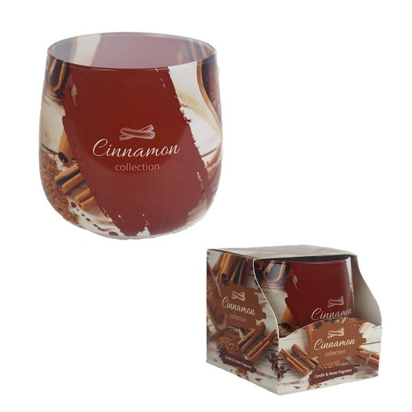 Svíčka vonná ve skle CINNAMON, 100g G - dia 7,5 × 7,8 cm