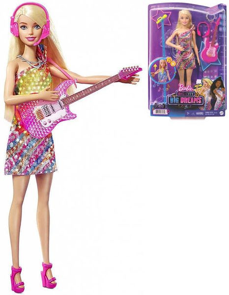 MATTEL BRB Panenka Barbie zpěvačka set s doplňky na baterie Světlo Zvuk