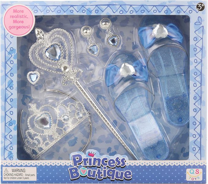 KARNEVAL Set střevíčky s doplňky zimní princezna