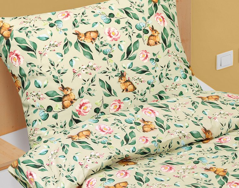 Povlečení bavlněné Junior Béžová 90/003 140x200, 70x90 cm