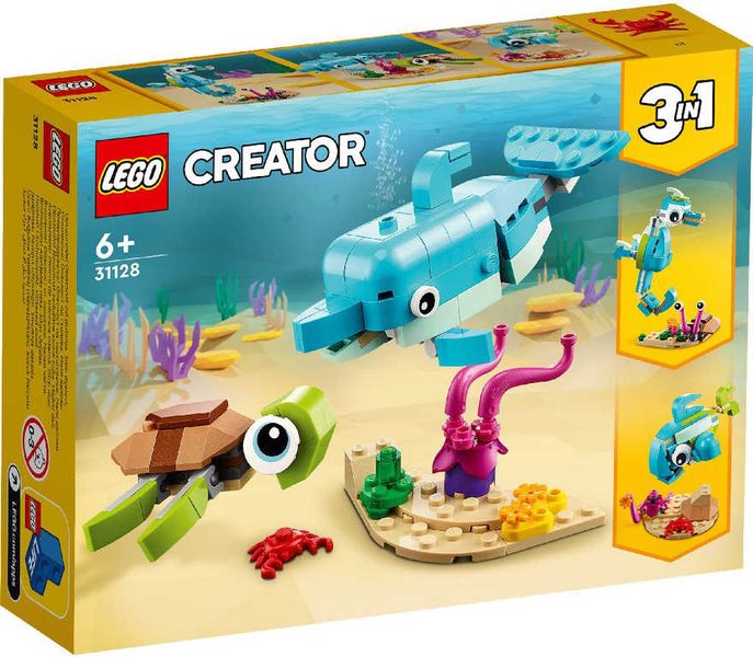 LEGO CREATOR Delfín a želva 3v1 31128