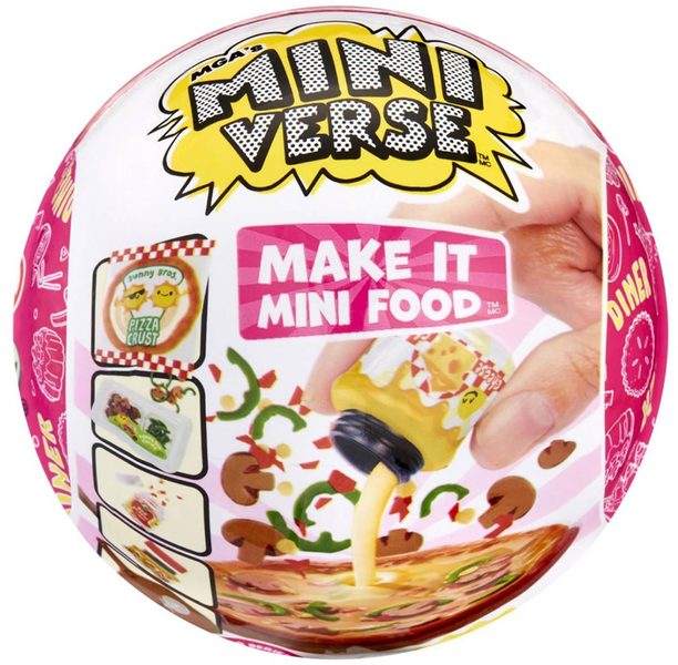 MGAs Mini Verse umělé jídlo občerstvení s doplňky série 2 s překvapením v kouli
