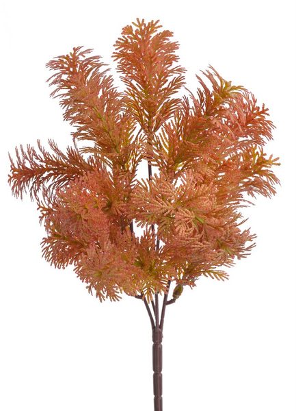 Umělá větvička túje 30 cm červená