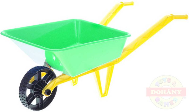Dětské kolečko (kolečka) na písek zelené 72x29x25cm plast