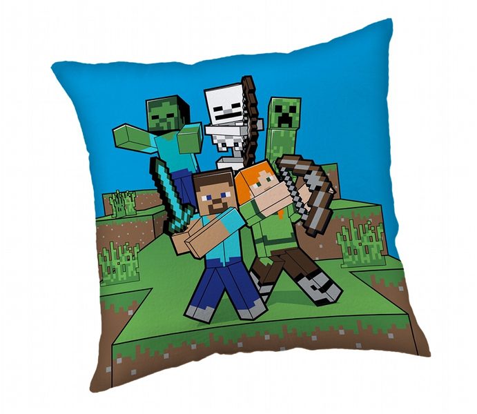 Polštářek Minecraft Mobs vs Us 40x40 cm