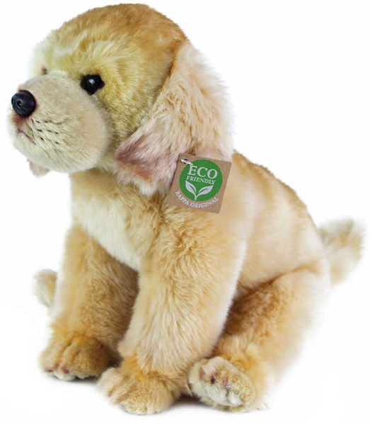 Pes labrador sedící 27cm labradorský retrívr Eco-Friendly
