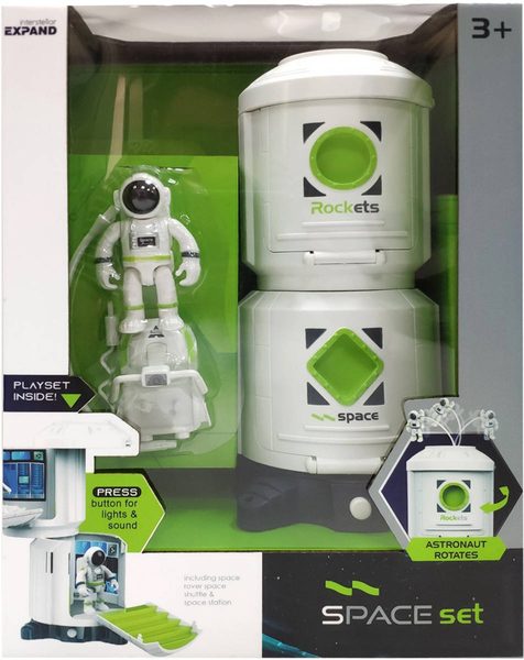 Stanice vesmírná herní set s kosmonautem a doplňky na baterie Světlo Zvuk