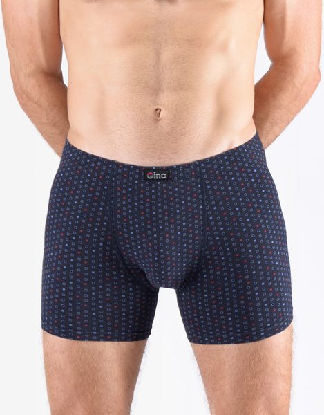 GINA pánské boxerky s delší nohavičkou nadměrné, šité, s potiskem 74174P