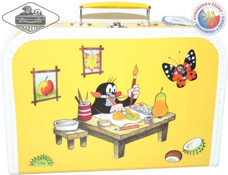 Kufr KRTEK (krteček) žlutý střední kufřík