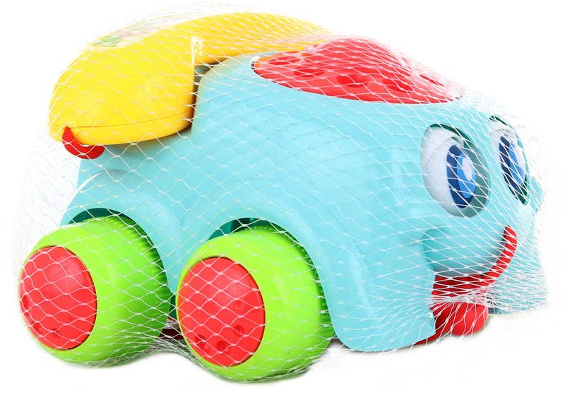 Baby telefon barevný klasický tahací 20cm s aktivitami s očima plast