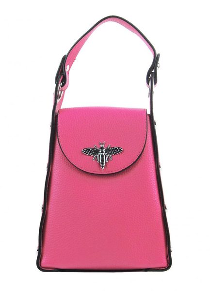 Menší dámská kabelka crossbody / do ruky růžová