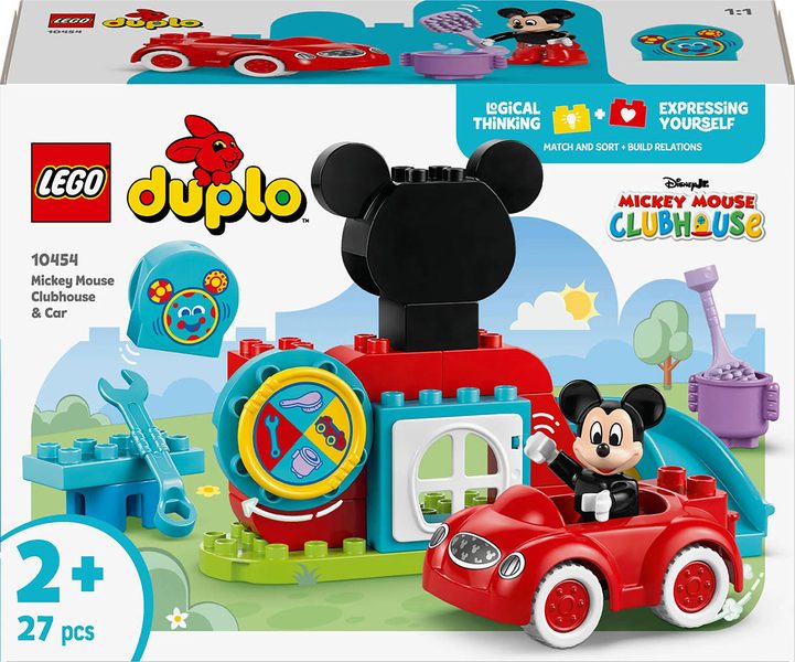 LEGO DUPLO Mickeyho klubík a auto 10454