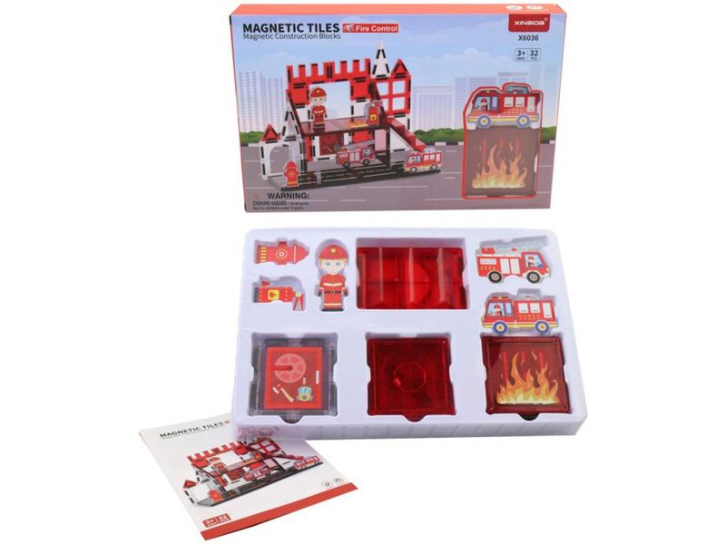 Stavebnice magnetická požárníci (hasiči)