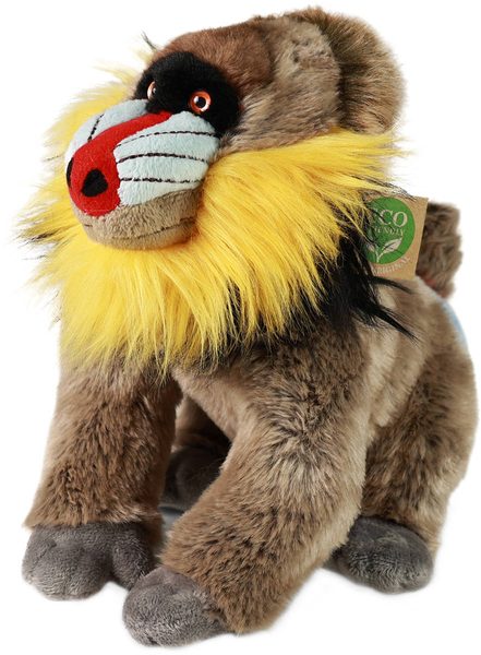 PLYŠ Opice Mandril 28cm Eco-Friendly *PLYŠOVÉ HRAČKY*