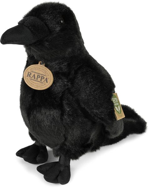 PLYŠ Pták vrána 25cm Eco-Friendly *PLYŠOVÉ HRAČKY