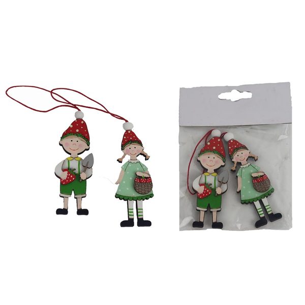 Jarní dekorace k zavěšení, 2 ks D7008 -  8,5 cm