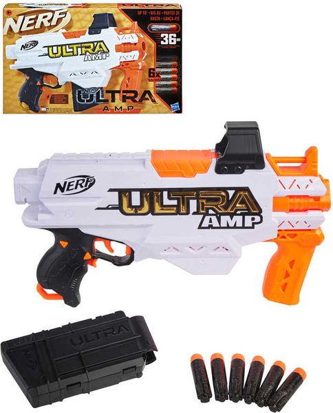 Nerf Ultra Amp blaster (baterie, 6 šipek) Hasbro