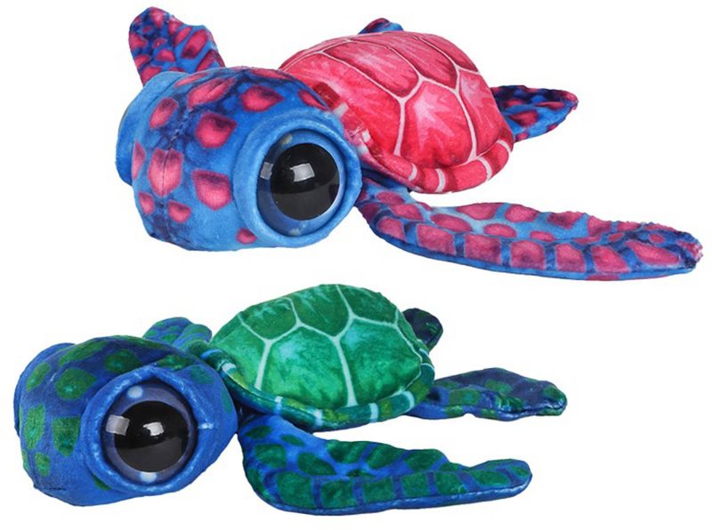 PLYŠ Želva 18cm velké oči 2 barvy