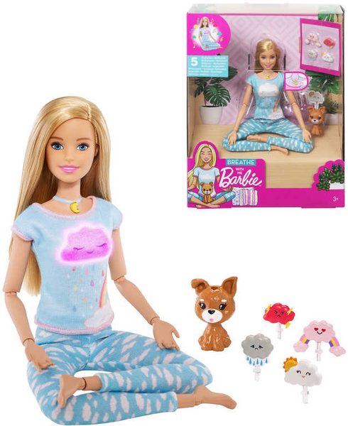 Barbie wellness a meditace set panenka s pejskem a doplňky