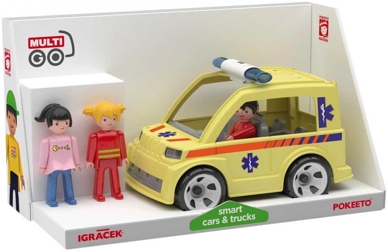 IGRÁČEK MultiGO Trio Rescue set auto + 3 figurky s doplňky