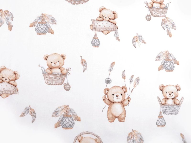 Bavlněná látka / plátno medvídek METRÁŽ