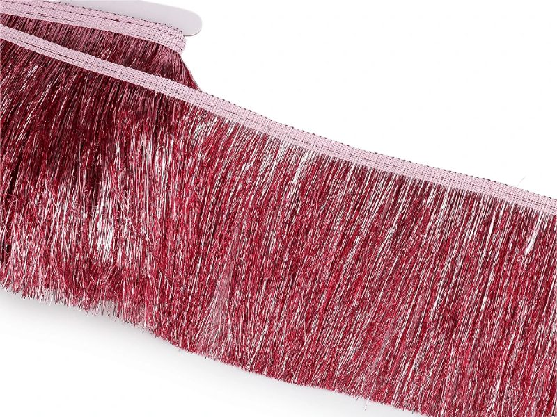 Třásně metalické husté šíře 15 cm METRÁŽ