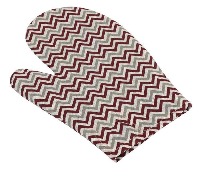 Kuchyňská chňapka - chňapka 28x18 cm chevron bordový