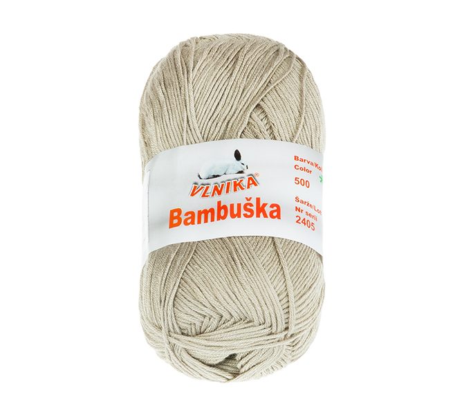 Příze BAMBUŠKA - 50g / 205 m kávová