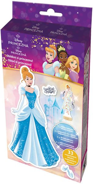 JIRI MODELS Magnetické oblékání + omalovánky Disney Princezny Popelka