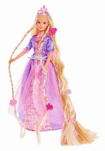 Panenka princezna Steffi Rapunzel 30cm set s doplňky 3 druhy