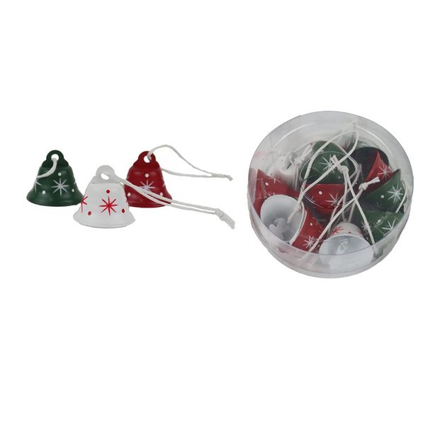 Zvoneček k zavěšení, 12 ks K4381 - 8 × 8 × 3 cm