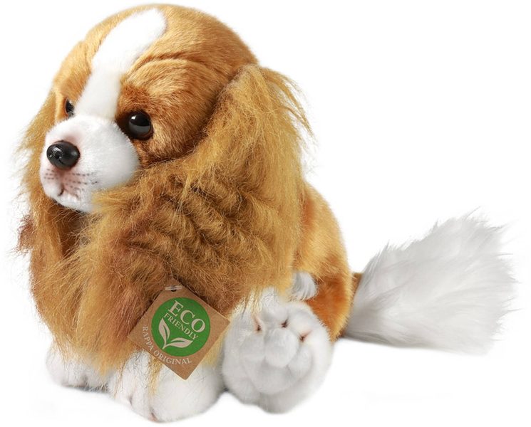 PLYŠ Pes kavalír King Charles španěl 28cm sedící Eco-Friendly *PLYŠOVÉ HRAČKY*