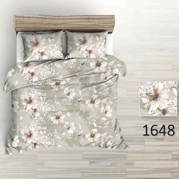 Povlečení krep Merga - hnědé 140x200+70x90 cm