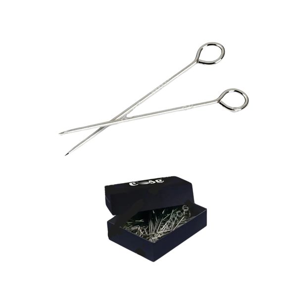 Špendlík čalounický s očkem 1x67 mm 50 kusů