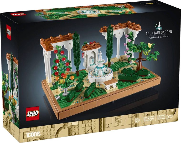 LEGO Icons zahrada s fontánou 10359 (stavebnice)